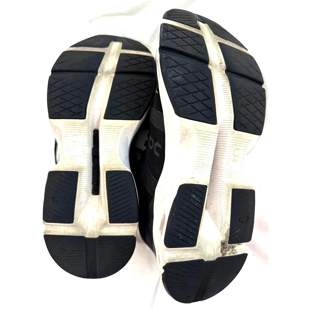 On Cloudpulse Black White Training Running Shoes Women's 8 Athletic Sneakers